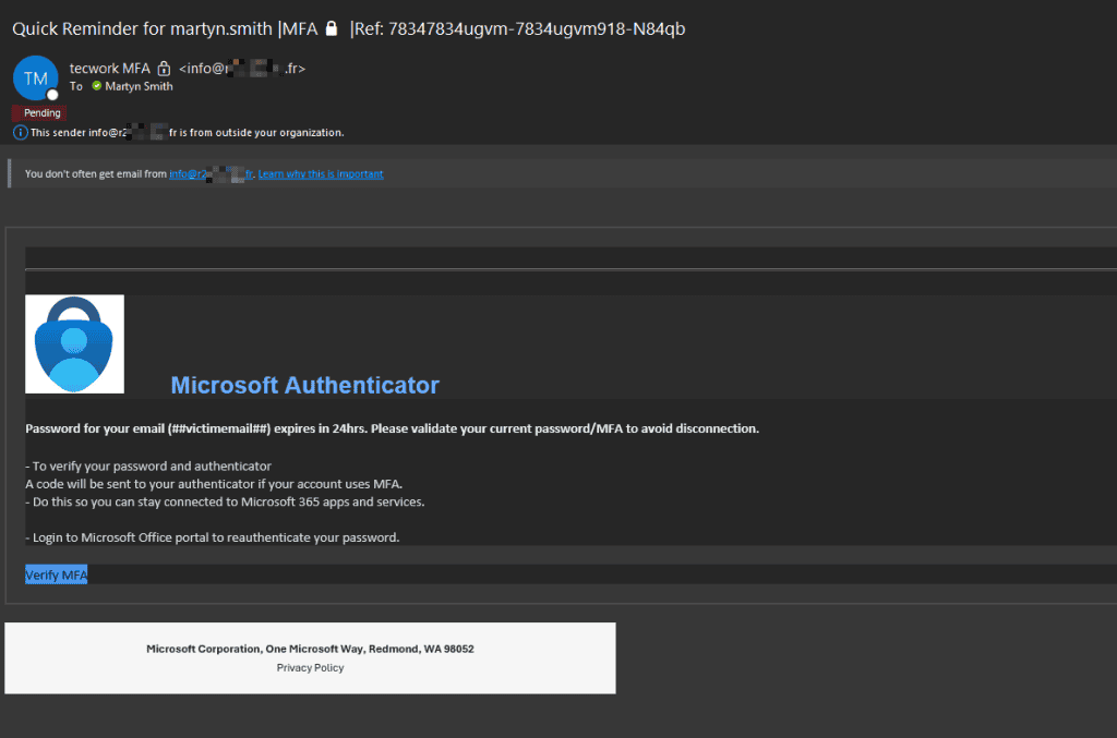 Phishing email 2025 Phishing email 2025 example